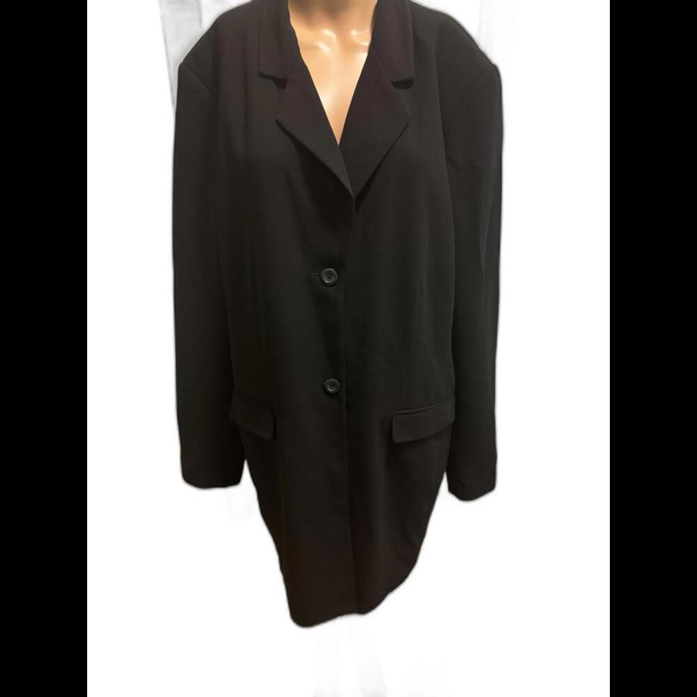 Worthington Black Oversized Suit Jacket for Effortless Style 20T